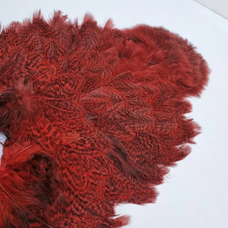 Whiting Coq de Leon Hen Soft Hackle with Chickabou in Speckled Red-9